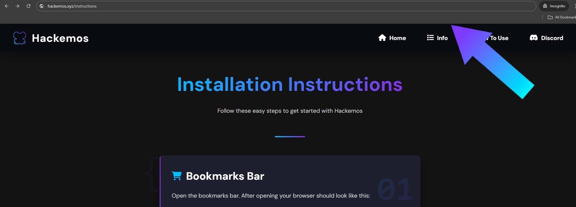 Hackemos Menu